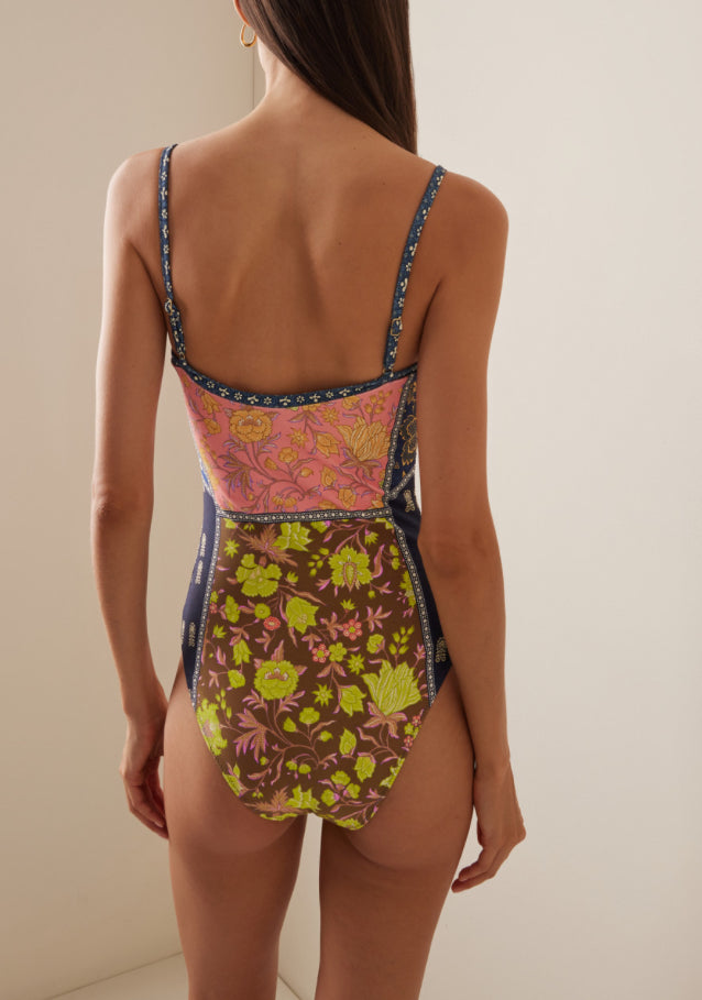 BOTEH Florimonde Zoe OP Swimsuit - Indigo Patchwork