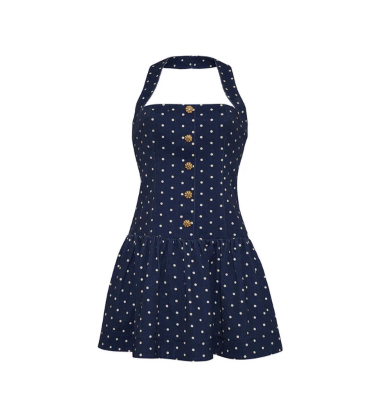 Cara Cara Felicity Mini Dress - Dots Navy
