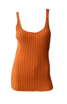 By Malene Birger Seyf Ribbed Tank - Orange