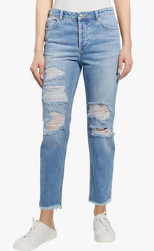 OAT New York Destroyed Boyfriend Jean - Gigi Medium Wash