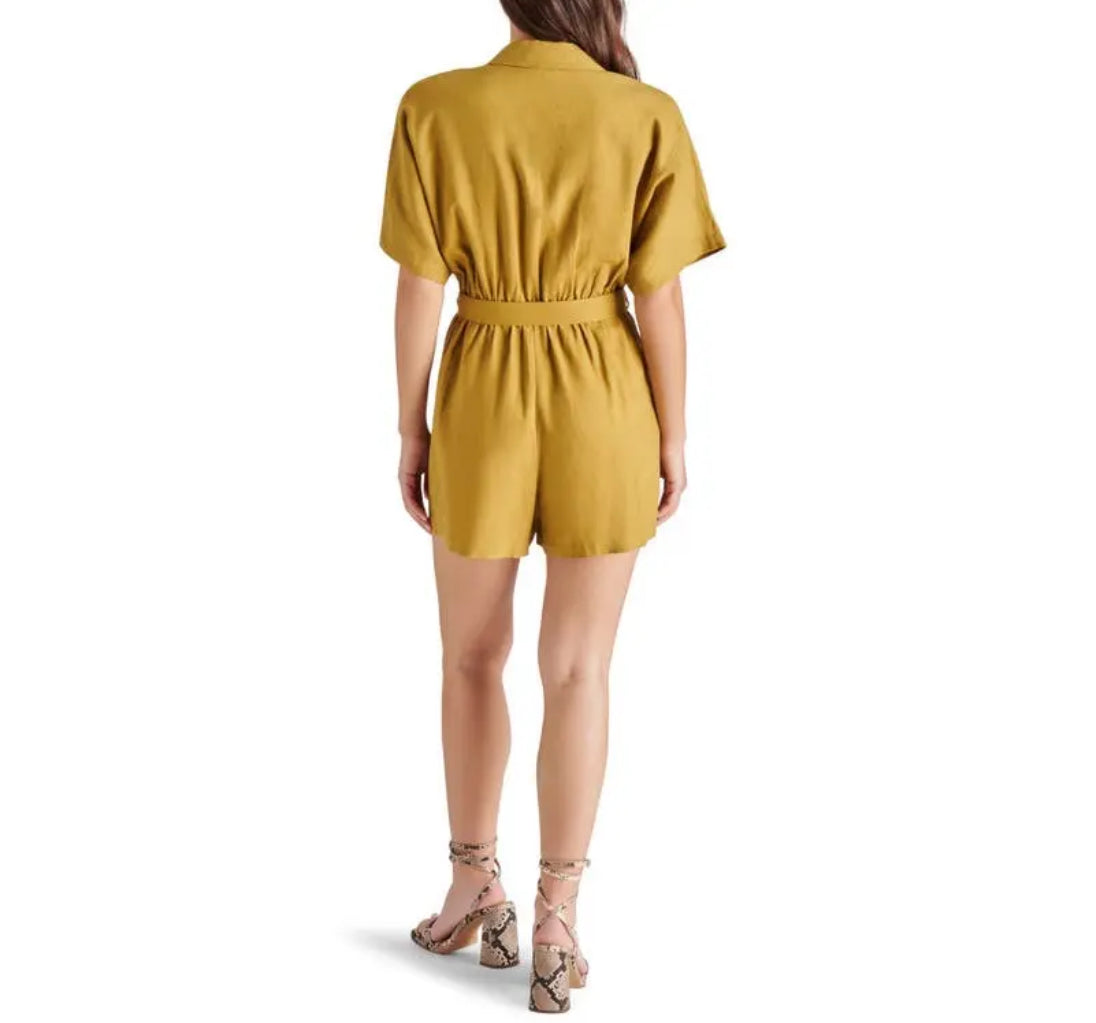 Steve Madden Honor Romper - Green Moss