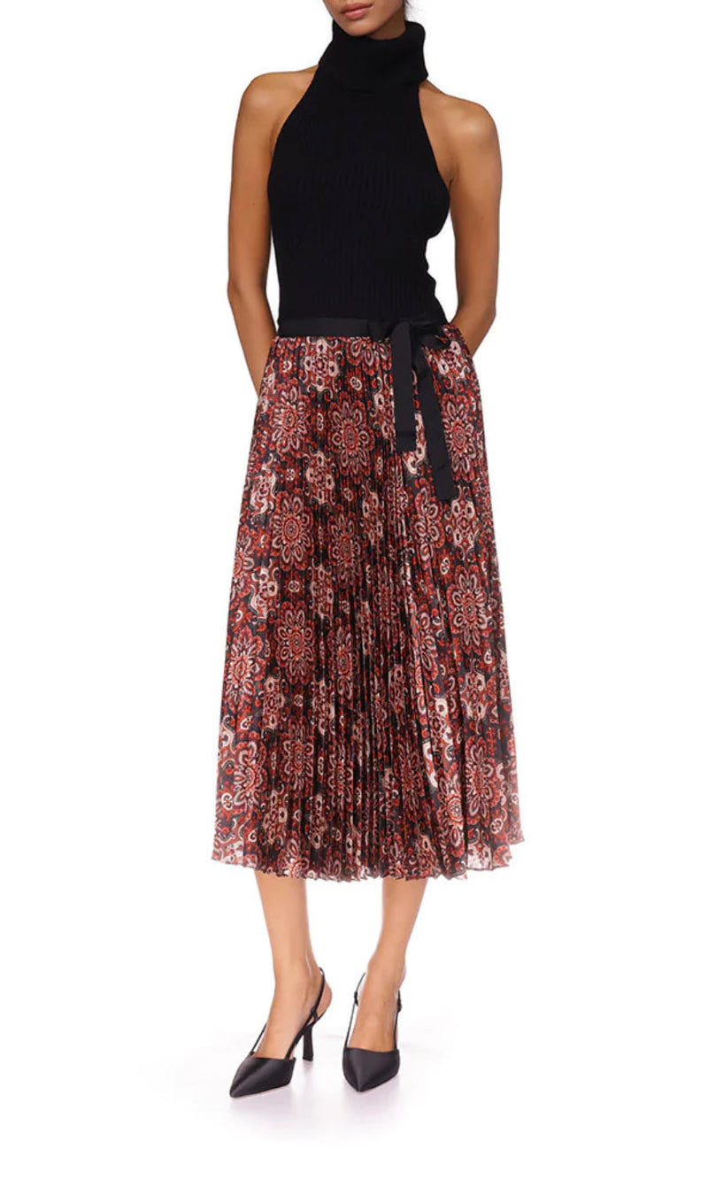 Cara Cara Vienna Skirt - Medallion Run Rasin