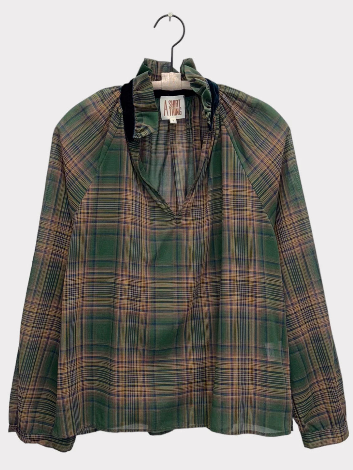 A Shirt Thing Josephine Plaid - Hunter