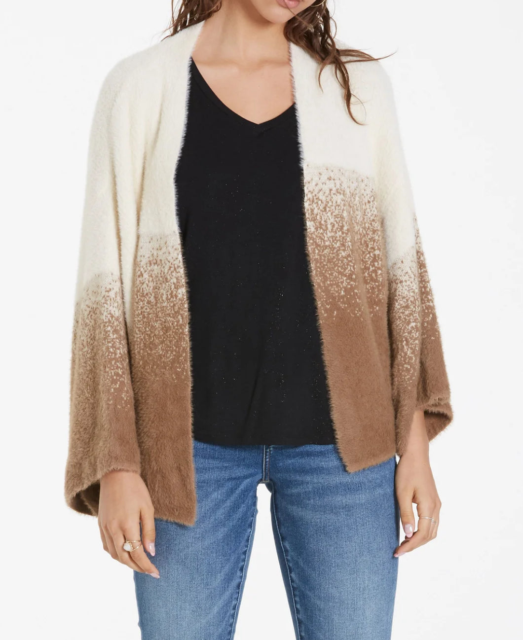 Another Love Elenor Kimono Sleeve Cardigan - Ombre Tawny