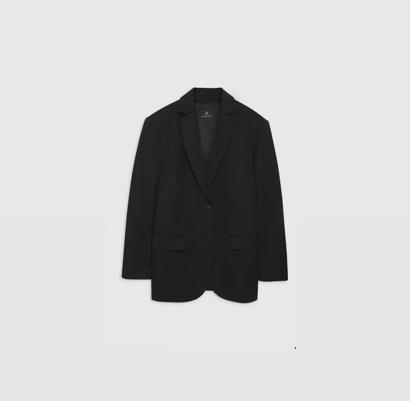 Anine Bing Quinn Midweight Blazer - Black