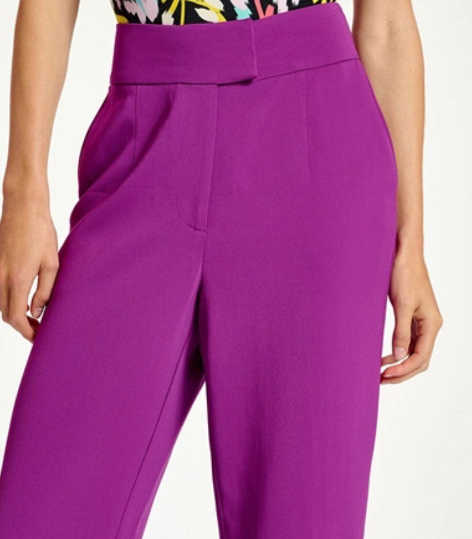 Essentiel Antwerp Core Straight Leg Trousers - Purple