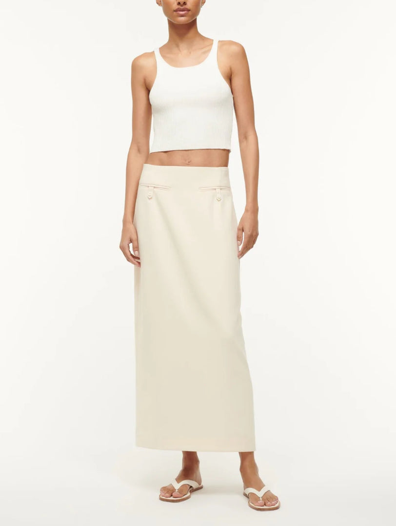 STAUD Smith Skirt - Ecru