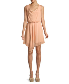 haute hippie Warm Breeze Sleeveless Asymmetric Silk Dress - Endless Summer