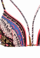 Agua Bendita Antiq Print Halle Beryl Bikini Set - Cornflower Blue