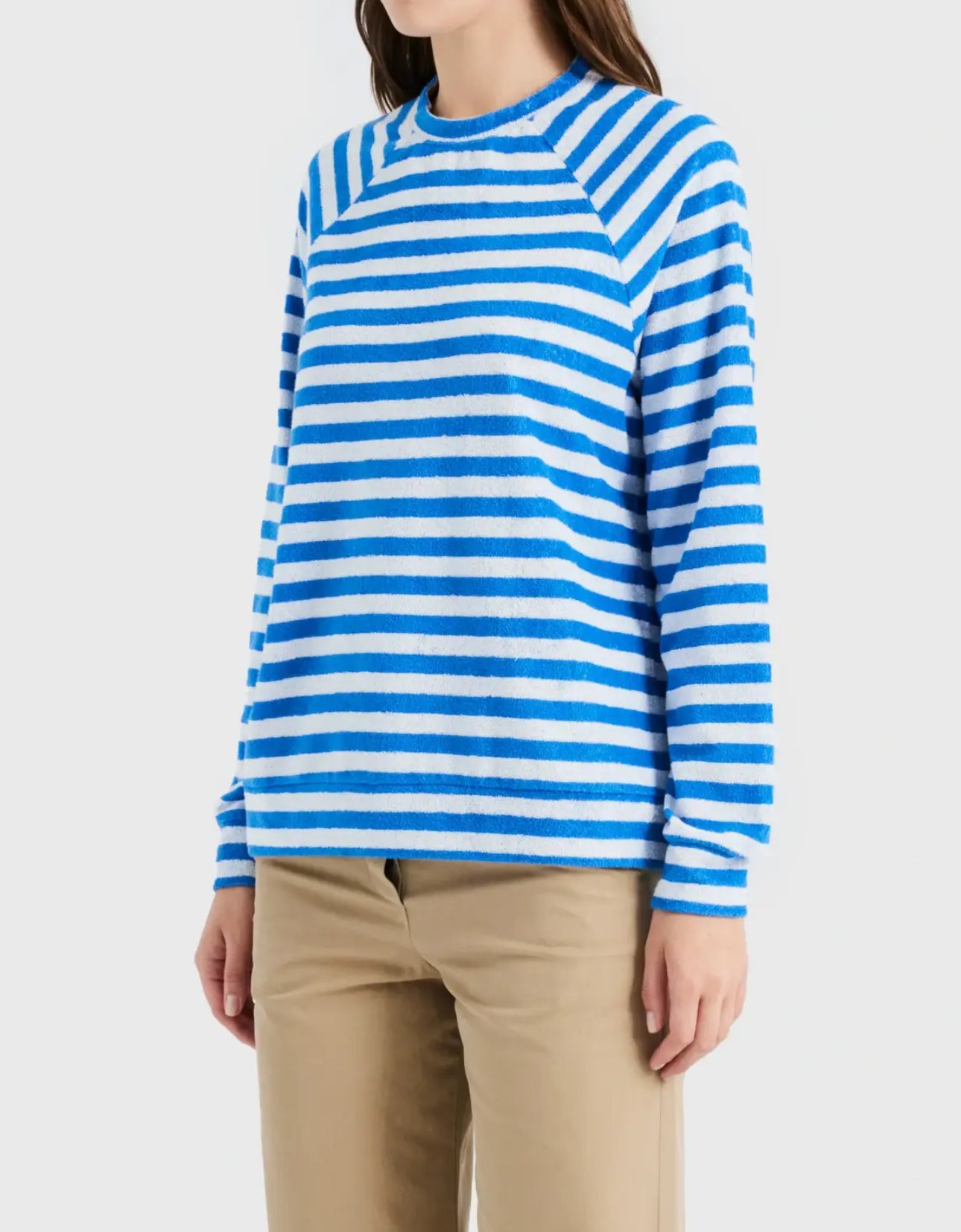 Kule The Terry Franny Striped Sweatshirt