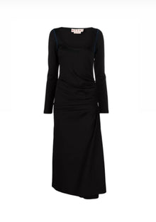 Marni Long Sleeve Midi Dress - Black