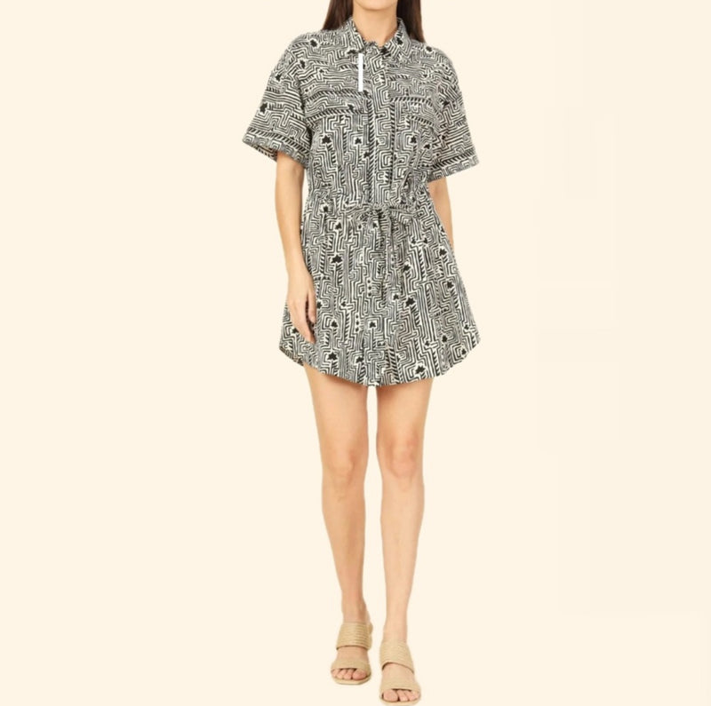 Omika Carla Mini Dress - Ulla Smoke