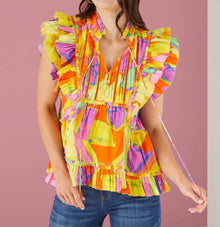 Alivia The Tina Top - Colorblock Multi