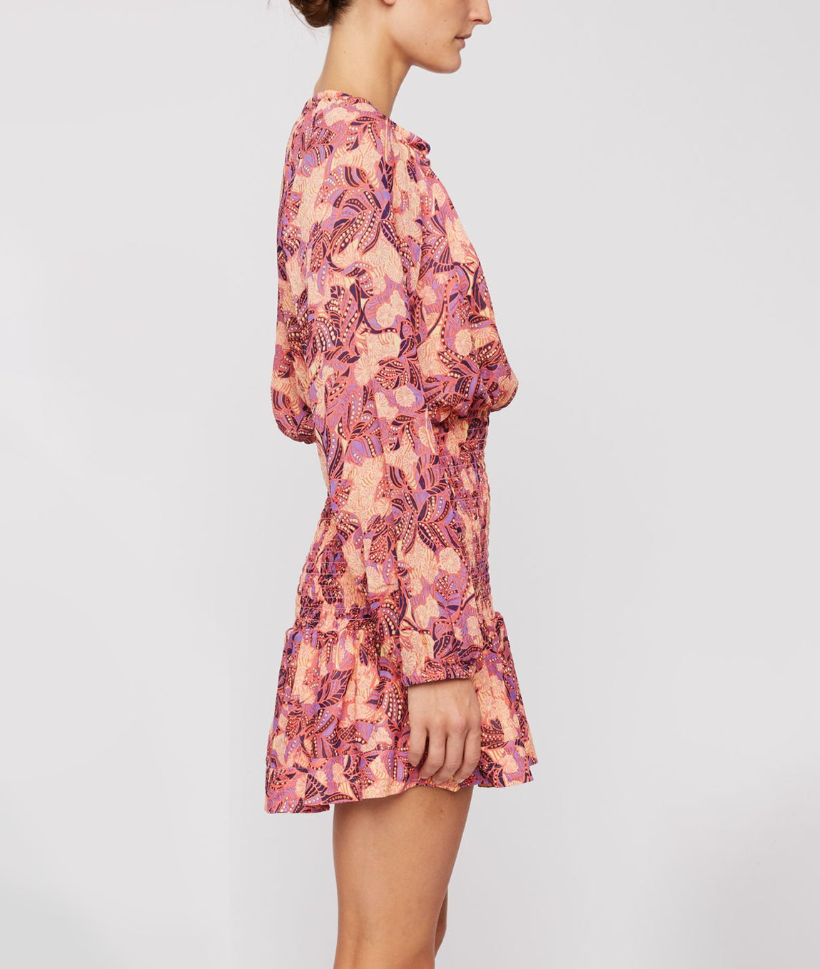 A.L.C. Callie Dress - Coral/Iris