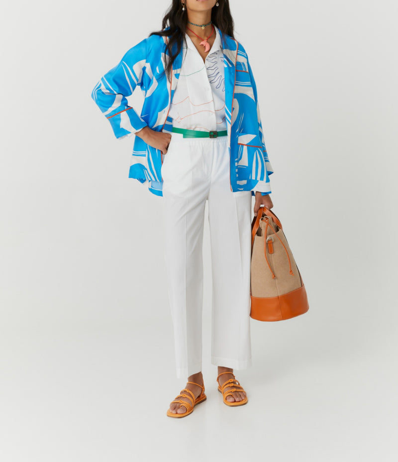 Beatrice .b Matisse Print Fluid Jacket - Blue