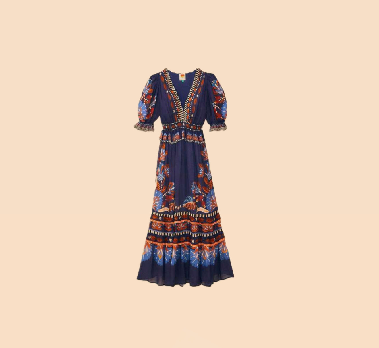 FARM Rio Nature Beauty Dress - Blue