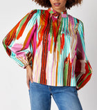 Crosby By Mollie Burch Gabby Blouse- Vintage Ikat