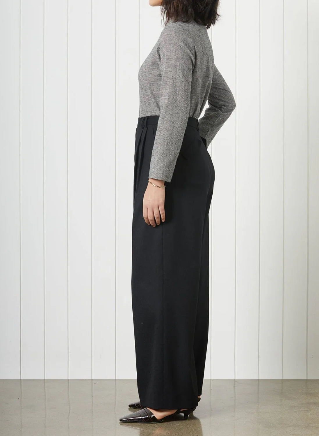 Christine Alcalay Amanda Wool Pant - Black