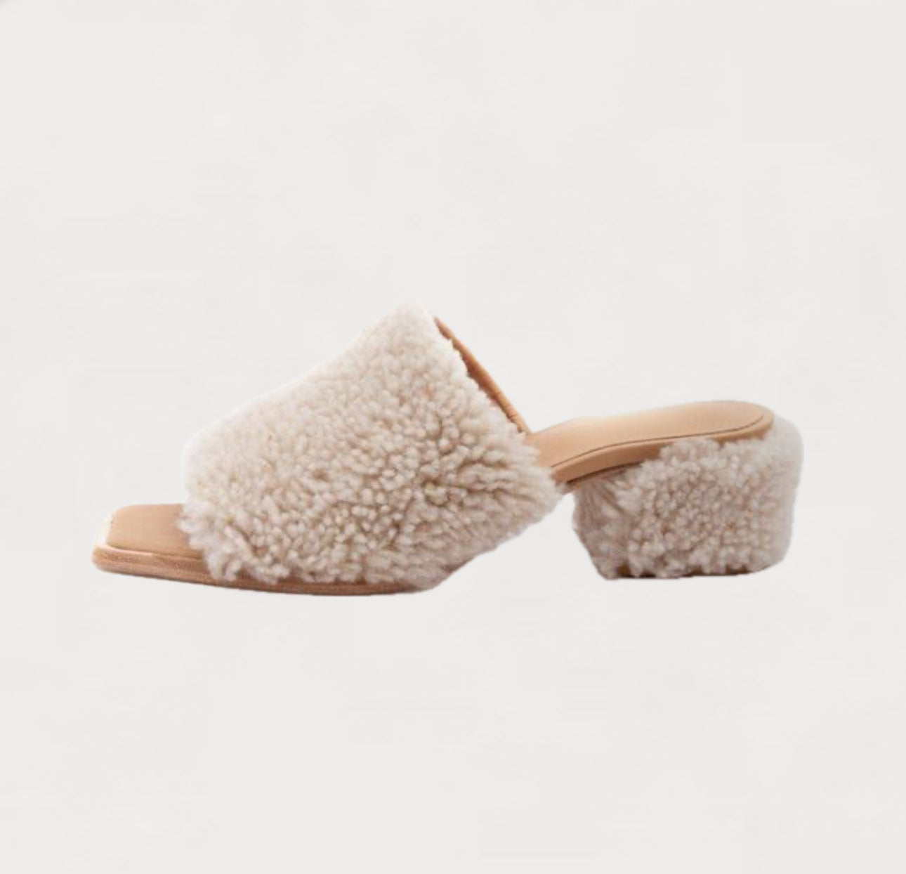 WAL & PAI Itasca Shearling Mule - Natural