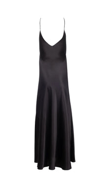 DANNIJO Mossy Maxi Slip Dress - Noir