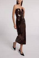 Generation Love Blaine Sequin Dress - Brown