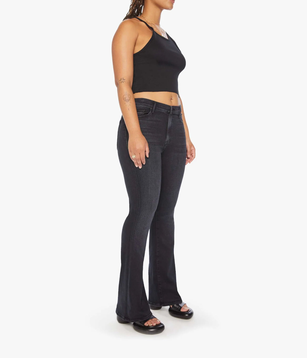 MOTHER The Weekender Flare Jeans - Deep End