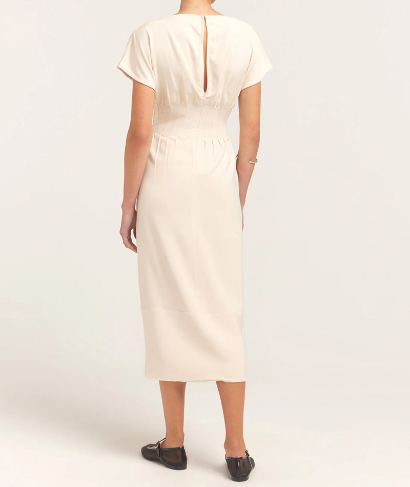 Solid & Striped The Greer Shaped Waist Dress - Clay