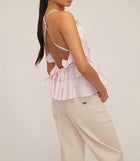 Marissa Webb Bex Ruffle Apron Top - Soft Pink