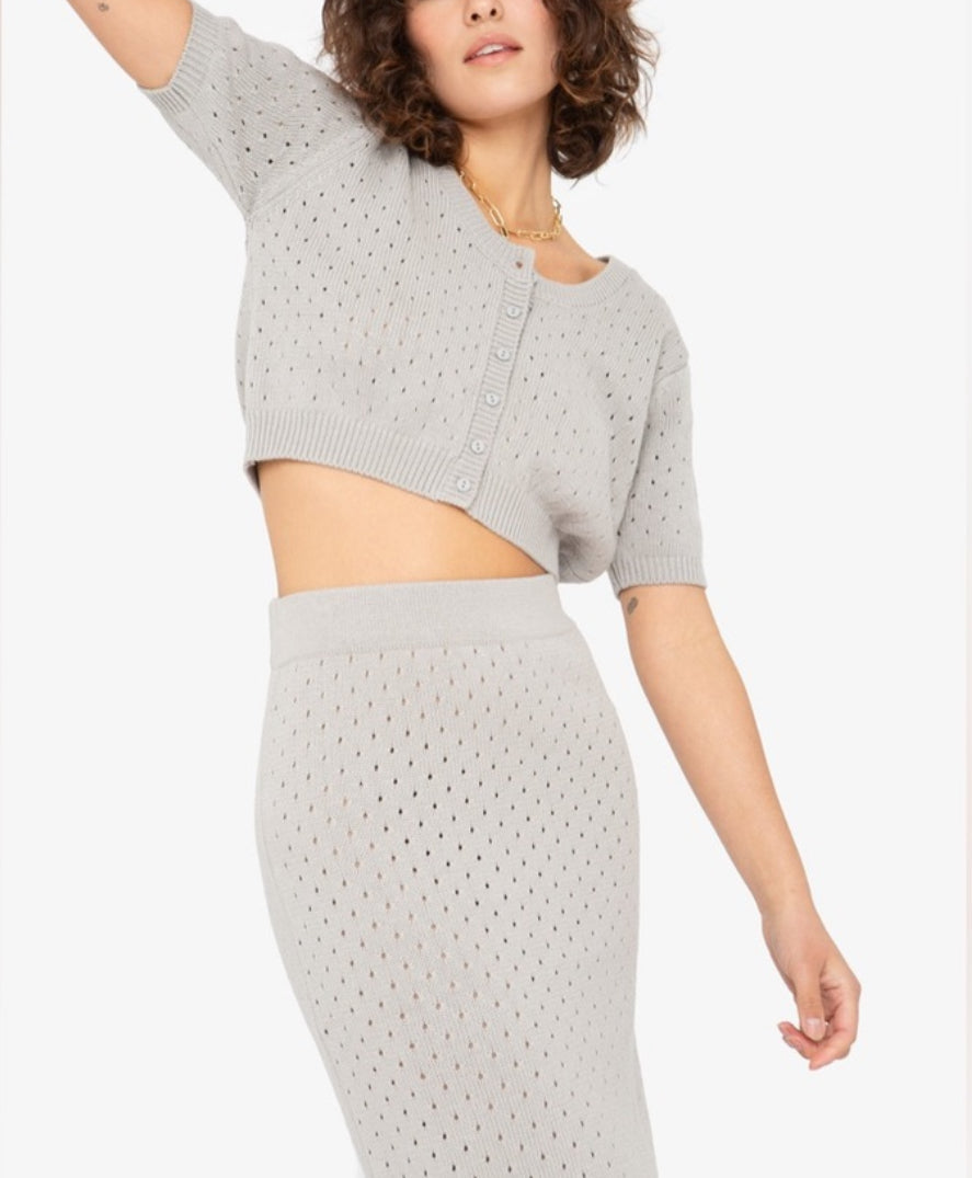 Callahan Knitwear Genny Skirt - Grey