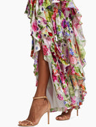 alice + olivia Hayden Ruffled Floral Maxi Dress