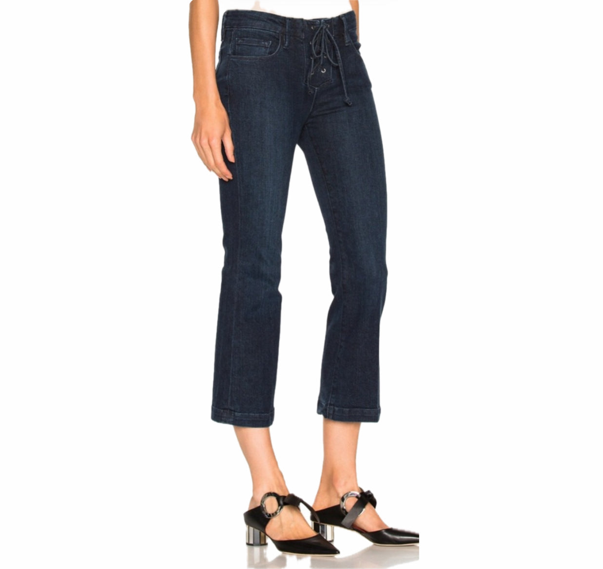 Frame Le Crop Mini Boot Lace Up - Hayworth