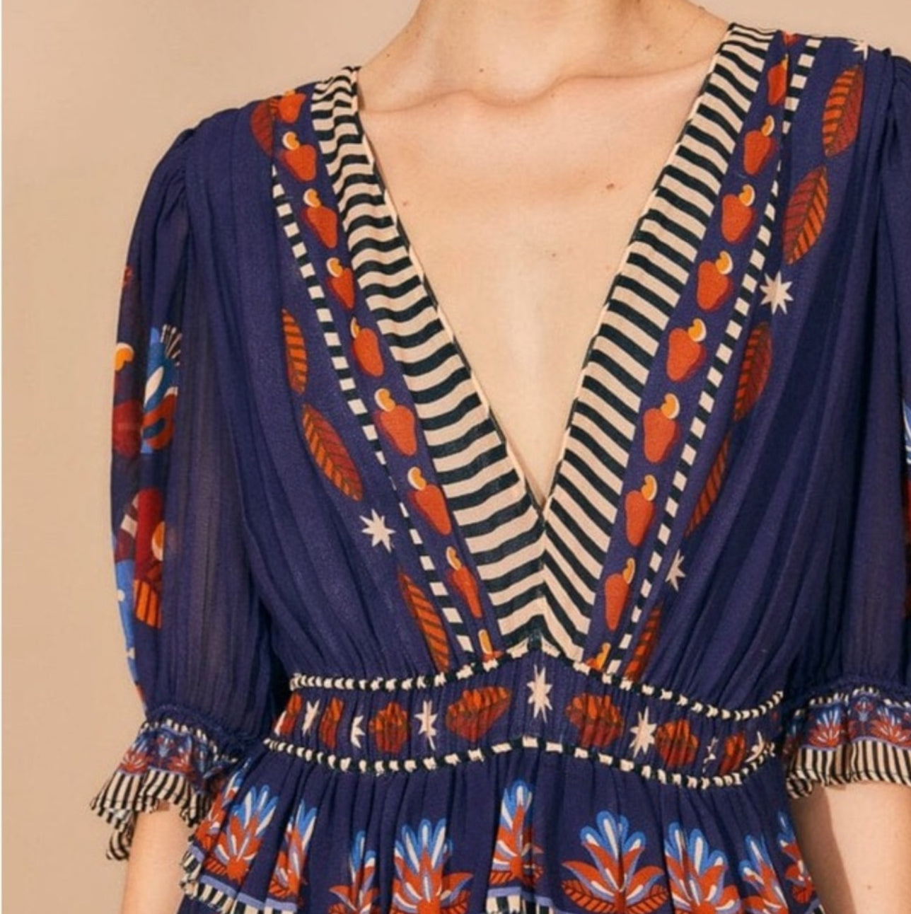 FARM Rio Nature Beauty Dress - Blue