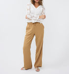 Esqualo Wide Leg Trousers - Almond