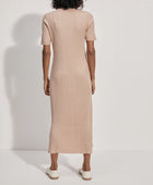 Varley Maeve Rib Knit Midi Dress - Warm Taupe