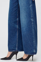 Moussy Vintage Emporia Super Wide Pants - Dark Blue