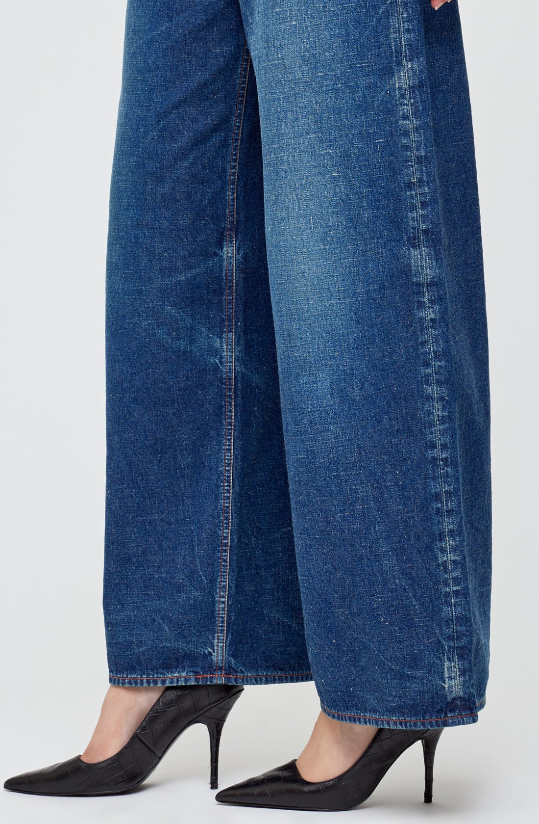 Moussy Vintage Emporia Super Wide Pants - Dark Blue