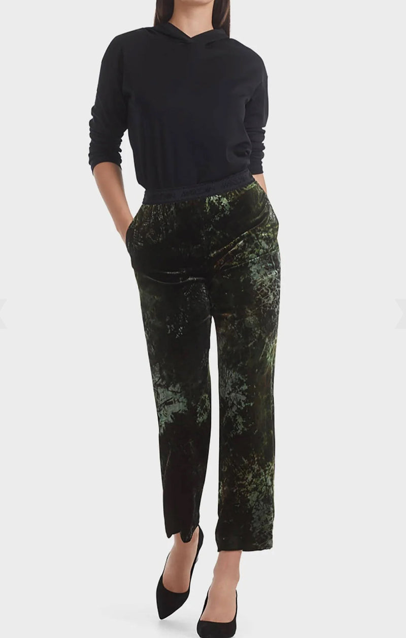 Marc Cain Forest Velvet Pant - Green