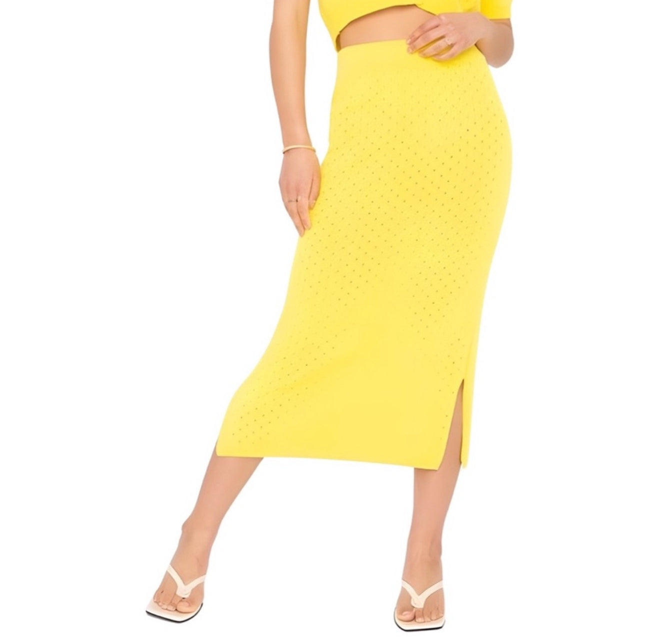 Callahan Knitwear Genny Skirt - Lemon