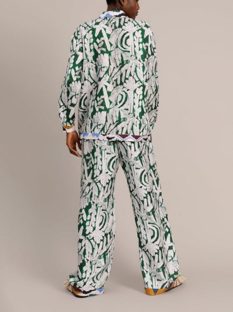 MUNTHE Jesseia Artist Print Shirt - Green