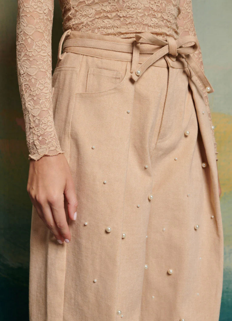 DREAM Sister Jane Victoria Pearl Trousers - Tan