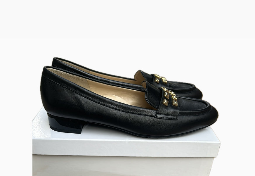 Brunate Biba Leather Loafers - Black