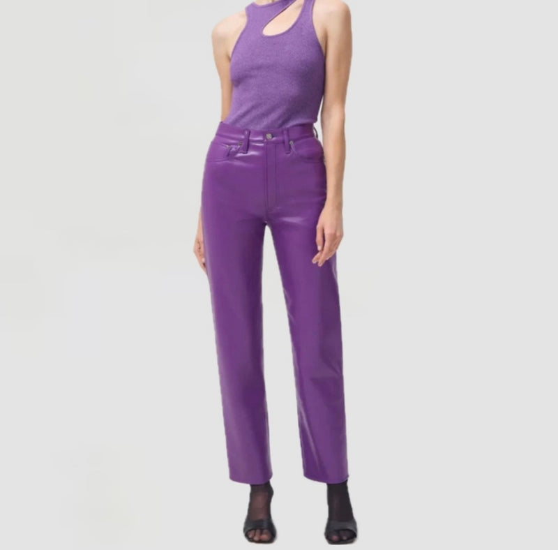 AGOLDE Denim 90s Recycled Leather Pinch Waist - Jam