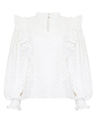 Neve & Noor Milly Ruffle Shirt - Diamond Lace