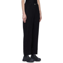 GANNI Pleated Trousers - Black