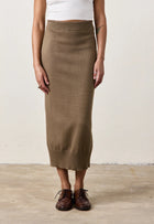 NSF Marie Knit Skirt - Khaki