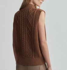Varley Joilette Roll Neck Vest - Caramel Pecan