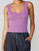 Current Air Sleeveless Sweater Tank - Lilac