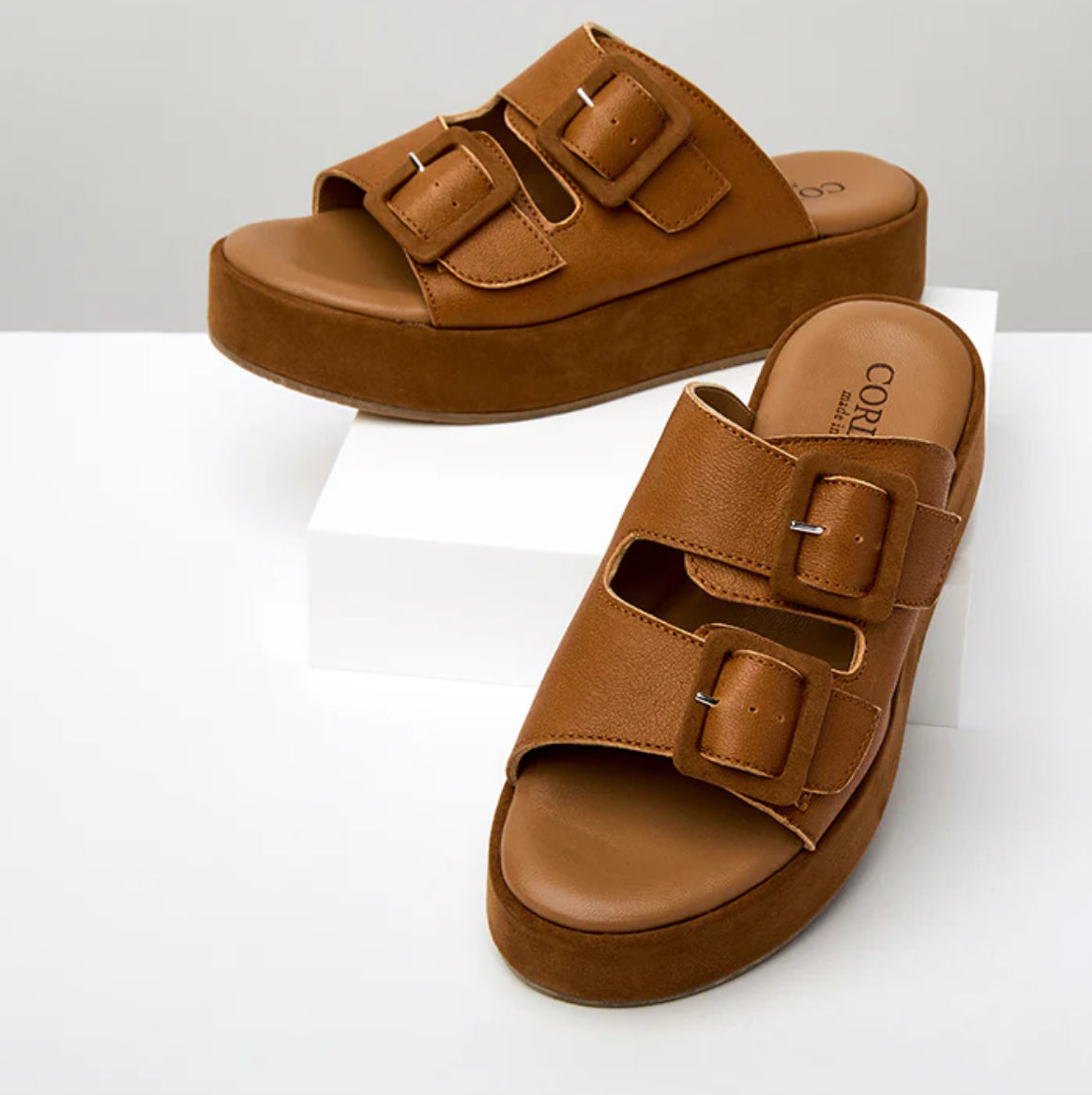 Cordani Karson Wedge - Cuoio