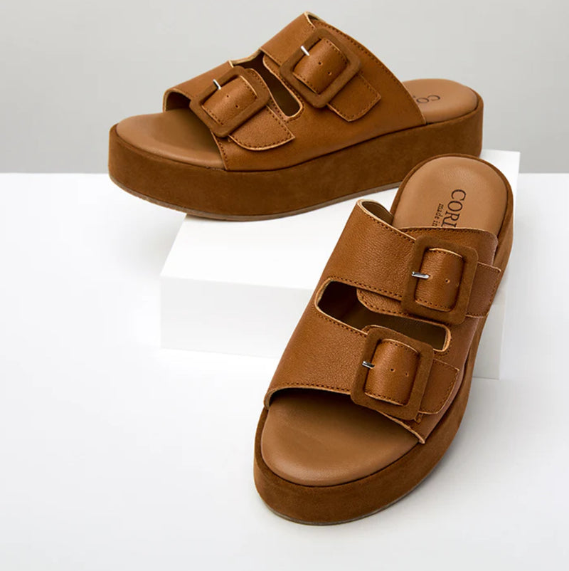 Cordani Karson Wedge - Cuoio