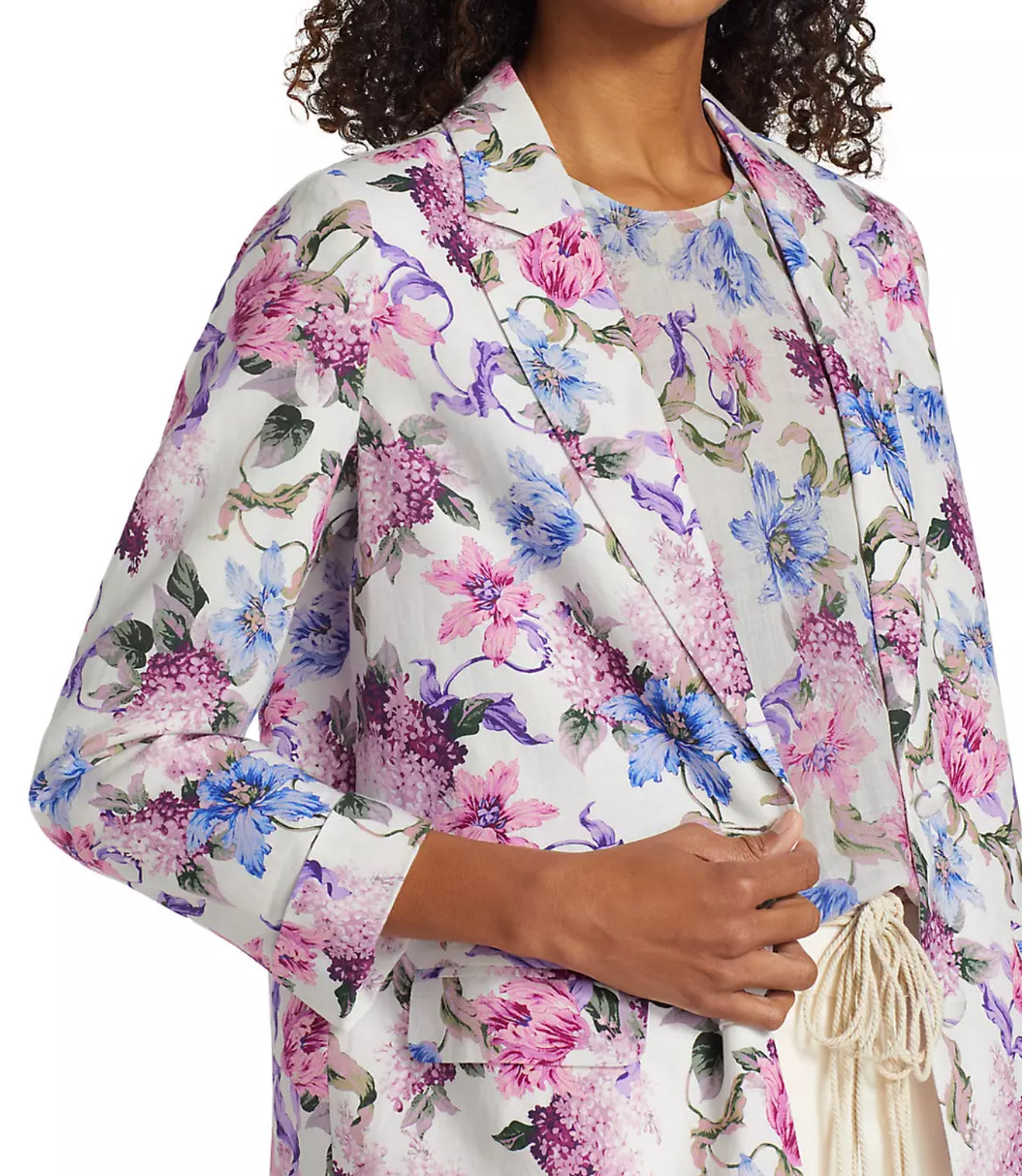 Cami NYC Owen Floral Linen-Cotton Blazer